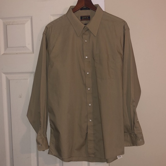 Arrow Brigade Men’s Button Down Size 17.5 34/35 - Picture 2 of 6